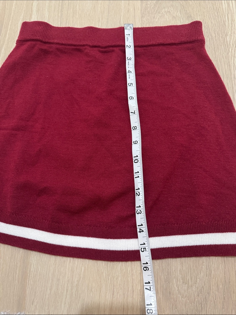 Day + Moon Women's Red College Sweater Skirt Small NWT - Picture 8 of 12
